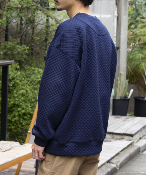 GLOSTER(グロスター)の「【GLOSTER/グロスター】キルティングスウェット プルオーバー(スウェット・メンズ・ブラック/ネイビー/ブラウン/グレー・S/M/L)」の10枚目の写真