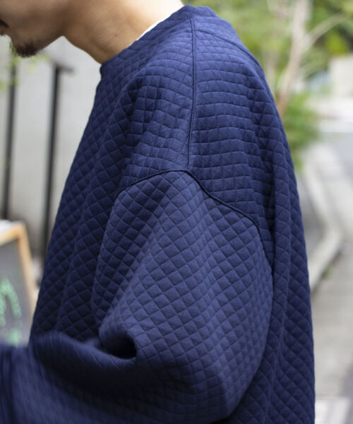 GLOSTER(グロスター)の「【GLOSTER/グロスター】キルティングスウェット プルオーバー(スウェット・メンズ・ブラック/ネイビー/ブラウン/グレー・S/M/L)」の16枚目の写真