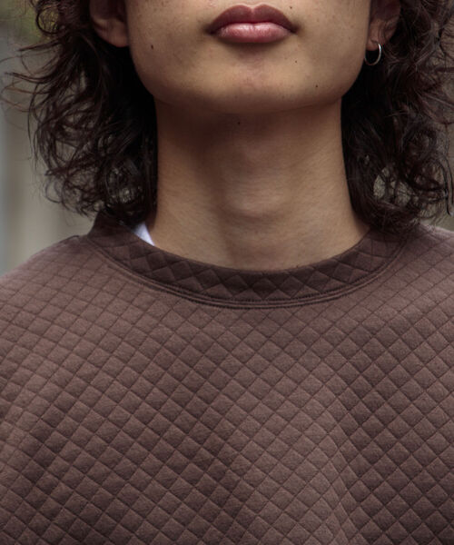 GLOSTER(グロスター)の「【GLOSTER/グロスター】キルティングスウェット プルオーバー(スウェット・メンズ・ブラック/ネイビー/ブラウン/グレー・S/M/L)」の22枚目の写真