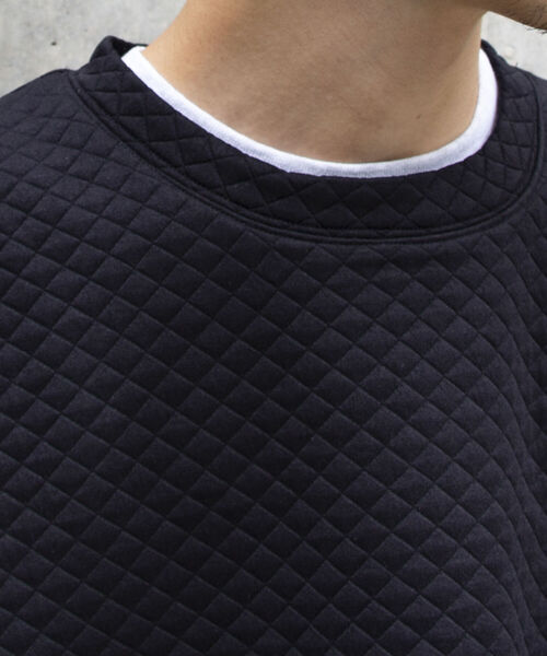GLOSTER(グロスター)の「【GLOSTER/グロスター】キルティングスウェット プルオーバー(スウェット・メンズ・ブラック/ネイビー/ブラウン/グレー・S/M/L)」の8枚目の写真