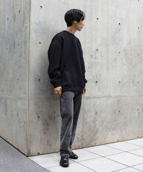 GLOSTER(グロスター)の「【GLOSTER/グロスター】キルティングスウェット プルオーバー(スウェット・メンズ・ブラック/ネイビー/ブラウン/グレー・S/M/L)」の19枚目の写真