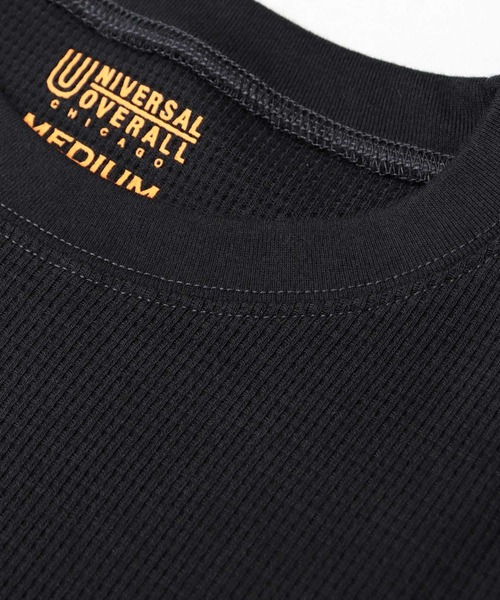 VALLAD サーマル 長袖カットソー M ブラック Vallad V HENRY NECK L/S