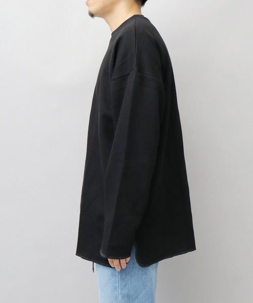 ポリプロイド ヘビーウエイト オーバーサイズ サーマル カットソー ヘビーウェイト ルーズフィット サーマル 長袖 カットソー（T