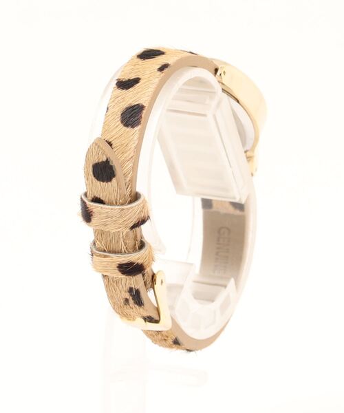 Three Four Time（ｽﾘｰﾌｫｰﾀｲﾑ）の「オーバルアニマルウォッチ(3気圧防水)　/　時計（アナログ腕時計・レディース・レオパード/ベージュ×ブラック・FREE）」の3枚目の写真