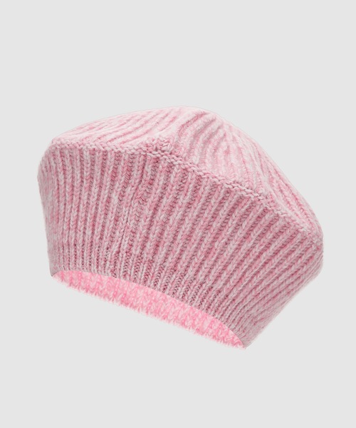 GANNI(ガニー)の「Structured Rib Beret(ハンチング/ベレー帽・レディース・ブラック系その他/ライラック/ブルー/ブラック・ONE SIZE)」の1枚目の写真