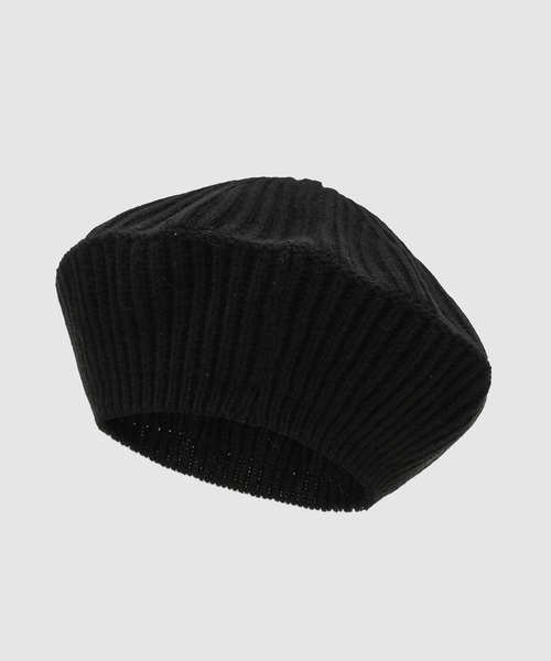 GANNI(ガニー)の「Structured Rib Beret(ハンチング/ベレー帽・レディース・ブラック系その他/ライラック/ブルー/ブラック・ONE SIZE)」の2枚目の写真