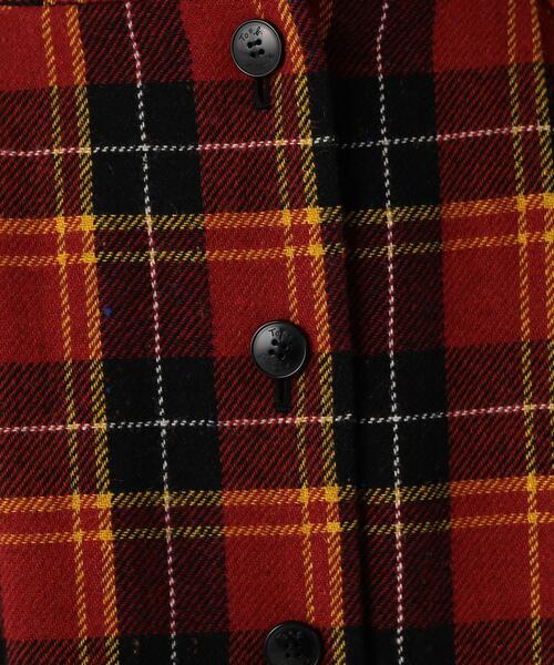 To b. by agnes b.（トゥービーバイアニエスベー）の「WT23 JUPE カラーネップチェックスカート（スカート・レディース・レッド・38/36/40）」の7枚目の写真