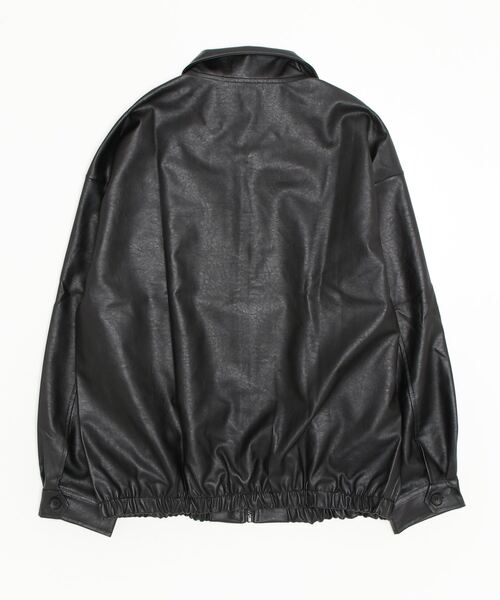 Auntie Rosa（アンティローザ）の「オーバーサイズ フェイクレザーブルゾン（ブルゾン・メンズ・ブラック/ブラウン・MEDIUM/LARGE/X-LARGE）」の19枚目の写真