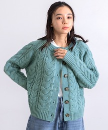 Dita Muaj.（ディータムアージュ）の「ケーブル編みウール混ニットカーディガン（カーディガン/ボレロ）」