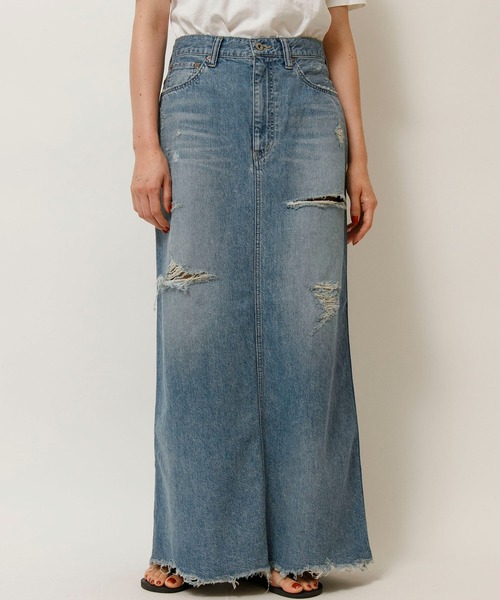 Johnbull(ジョンブル)の「10.5オンスハードワーカーデニムスカート(デニムスカート・レディース・インディゴブルー・SMALL/MEDIUM)」の2枚目の写真