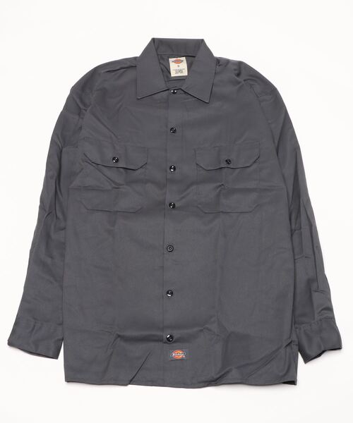 Dickies（ディッキーズ）の「【Dickies】ワークシャツ（シャツ/ブラウス・メンズ・ダークグレー/ブラック・S/M/L）」の2枚目の写真