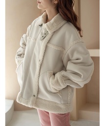 JUMELLE | ボアフライトジャケット(ムートンコート)