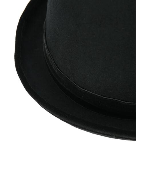 Samansa Mos2（サマンサ モスモス）の「ウールフェルトボーラーハット（ハット・レディース・キャメル/ブラック・ﾌﾘ-）」の9枚目の写真