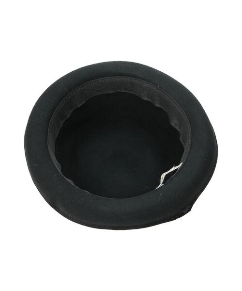 Samansa Mos2（サマンサ モスモス）の「ウールフェルトボーラーハット（ハット・レディース・キャメル/ブラック・ﾌﾘ-）」の7枚目の写真