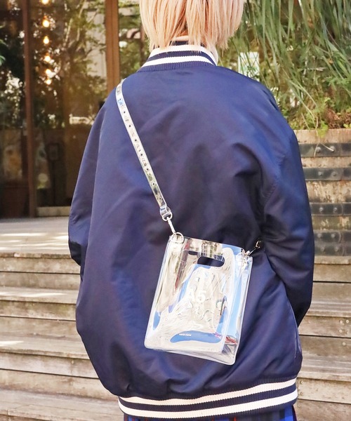 NaNa-NaNa（ナナナナ）の「nana-nana/ナナナナ A5 PVC クリアバック（ショルダーバッグ・メンズ・ブルー/クリア/ブラック・FREE）」の19枚目の写真