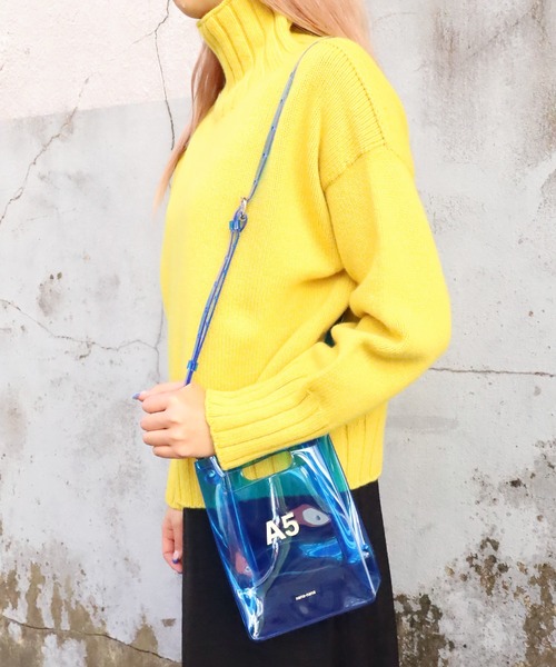NaNa-NaNa（ナナナナ）の「nana-nana/ナナナナ A5 PVC クリアバック（ショルダーバッグ・メンズ・ブルー/クリア/ブラック・FREE）」の17枚目の写真