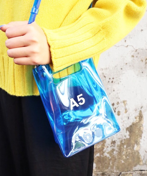 NaNa-NaNa（ナナナナ）の「nana-nana/ナナナナ A5 PVC クリアバック（ショルダーバッグ・メンズ・ブルー/クリア/ブラック・FREE）」の18枚目の写真