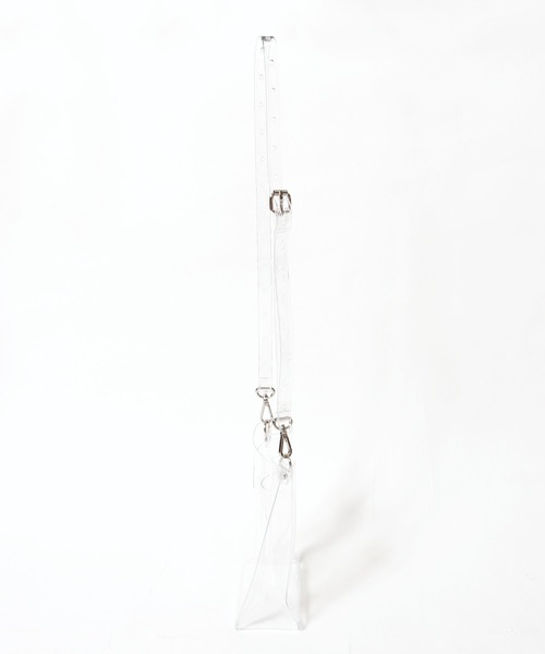 NaNa-NaNa（ナナナナ）の「nana-nana/ナナナナ A5 PVC クリアバック（ショルダーバッグ・メンズ・ブルー/クリア/ブラック・FREE）」の4枚目の写真