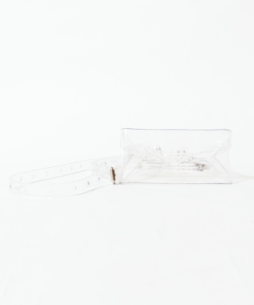 NaNa-NaNa（ナナナナ）の「nana-nana/ナナナナ A5 PVC クリアバック（ショルダーバッグ・メンズ・ブルー/クリア/ブラック・FREE）」の6枚目の写真