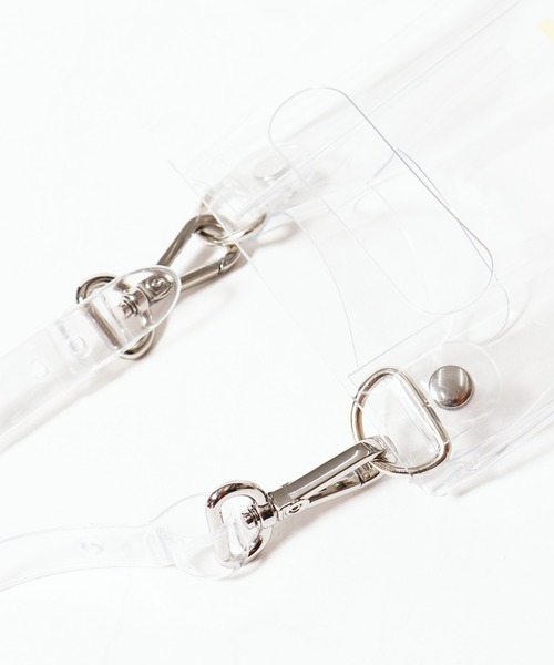 NaNa-NaNa（ナナナナ）の「nana-nana/ナナナナ A5 PVC クリアバック（ショルダーバッグ・メンズ・ブルー/クリア/ブラック・FREE）」の8枚目の写真