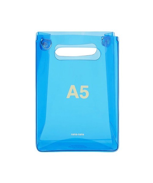 NaNa-NaNa（ナナナナ）の「nana-nana/ナナナナ A5 PVC クリアバック（ショルダーバッグ・メンズ・ブルー/クリア/ブラック・FREE）」の12枚目の写真