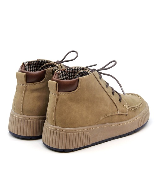 Sugar Sugar(シュガーシュガー)の「【SUGAR SUGAR シュガーシュガー】レースアップワークブーツ(ブーツ・レディース・ベージュ/ネイビー/グレー/イエロー/ワイン・S/M/L/LL)」の14枚目の写真