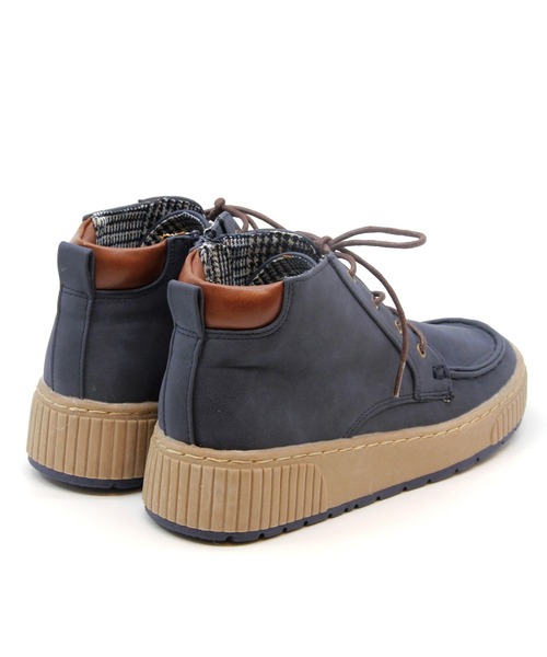 Sugar Sugar(シュガーシュガー)の「【SUGAR SUGAR シュガーシュガー】レースアップワークブーツ(ブーツ・レディース・ベージュ/ネイビー/グレー/イエロー/ワイン・S/M/L/LL)」の6枚目の写真