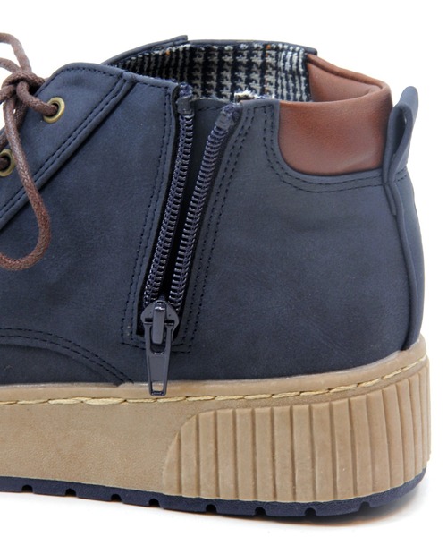 Sugar Sugar(シュガーシュガー)の「【SUGAR SUGAR シュガーシュガー】レースアップワークブーツ(ブーツ・レディース・ベージュ/ネイビー/グレー/イエロー/ワイン・S/M/L/LL)」の11枚目の写真