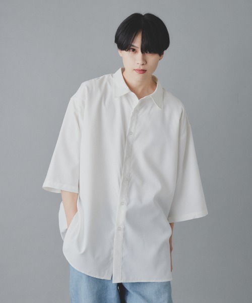 EDEL(エーデル)の「EDEL - リラックスオーバーサイズシャツ(シャツ/ブラウス・メンズ・ホワイト/ブラック・MEDIUM/LARGE)」の5枚目の写真