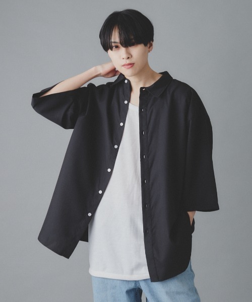 EDEL(エーデル)の「EDEL - リラックスオーバーサイズシャツ(シャツ/ブラウス・メンズ・ホワイト/ブラック・MEDIUM/LARGE)」の11枚目の写真