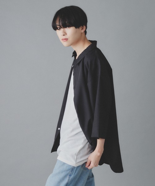 EDEL(エーデル)の「EDEL - リラックスオーバーサイズシャツ(シャツ/ブラウス・メンズ・ホワイト/ブラック・MEDIUM/LARGE)」の12枚目の写真