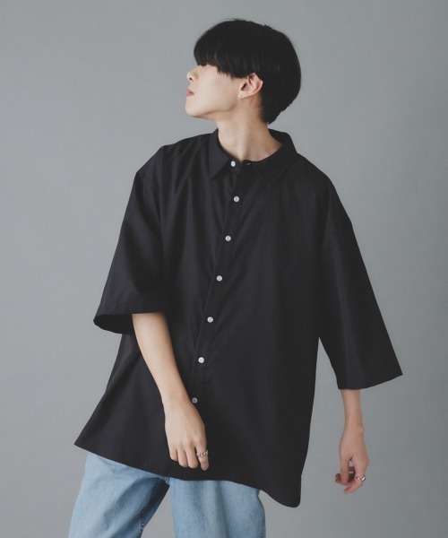 EDEL(エーデル)の「EDEL - リラックスオーバーサイズシャツ(シャツ/ブラウス・メンズ・ホワイト/ブラック・MEDIUM/LARGE)」の13枚目の写真