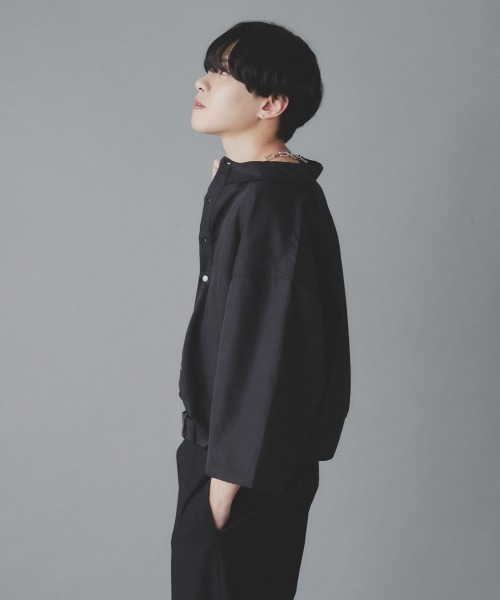 EDEL(エーデル)の「EDEL - リラックスオーバーサイズシャツ(シャツ/ブラウス・メンズ・ホワイト/ブラック・MEDIUM/LARGE)」の17枚目の写真