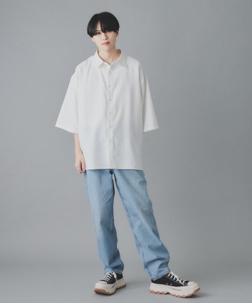 EDEL(エーデル)の「EDEL - リラックスオーバーサイズシャツ(シャツ/ブラウス・メンズ・ホワイト/ブラック・MEDIUM/LARGE)」の18枚目の写真