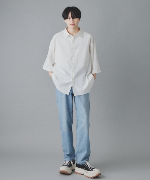 EDEL(エーデル)の「EDEL - リラックスオーバーサイズシャツ(シャツ/ブラウス・メンズ・ホワイト/ブラック・MEDIUM/LARGE)」の20枚目の写真