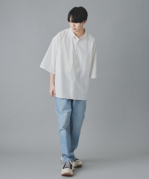 EDEL(エーデル)の「EDEL - リラックスオーバーサイズシャツ(シャツ/ブラウス・メンズ・ホワイト/ブラック・MEDIUM/LARGE)」の21枚目の写真