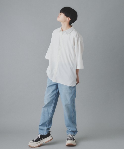 EDEL(エーデル)の「EDEL - リラックスオーバーサイズシャツ(シャツ/ブラウス・メンズ・ホワイト/ブラック・MEDIUM/LARGE)」の22枚目の写真