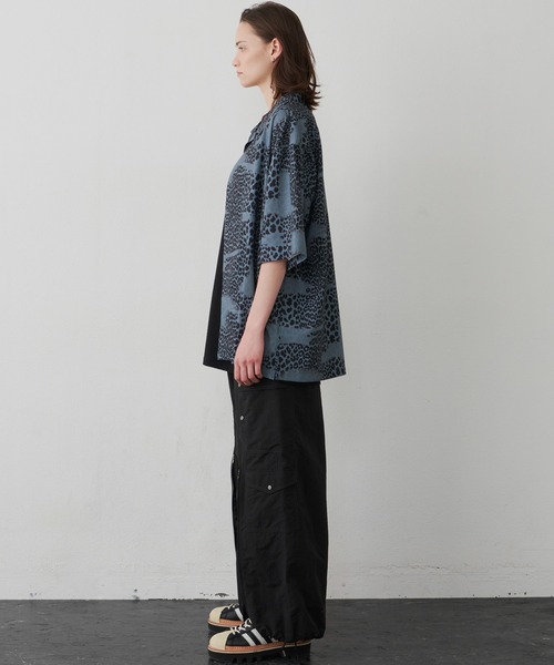 AIVER（アイバー）の「AIVER　かすれレオパードオープンカラーシャツ（シャツ/ブラウス・メンズ・ライトブルー/ブラック/ネイビー・SMALL/MEDIUM/LARGE）」の12枚目の写真