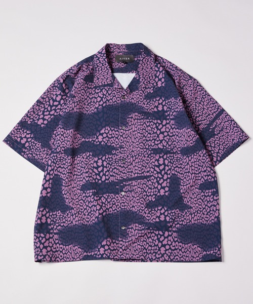 AIVER（アイバー）の「AIVER　かすれレオパードオープンカラーシャツ（シャツ/ブラウス・メンズ・ライトブルー/ブラック/ネイビー・SMALL/MEDIUM/LARGE）」の14枚目の写真