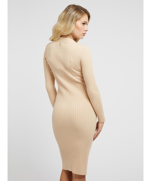 Guess（ゲス）の「Gabrielle Dress Sweater（ニット/セーター・レディース・ブラック/ベージュ・X-SMALL/SMALL/MEDIUM）」の4枚目の写真