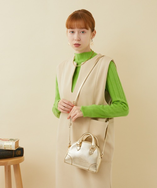 Paradise Picnic（パラダイスピクニック）の「メタリックマイクロボストン（ボストンバッグ・レディース・ゴールド/ブラック/シルバー・FREE）」の6枚目の写真