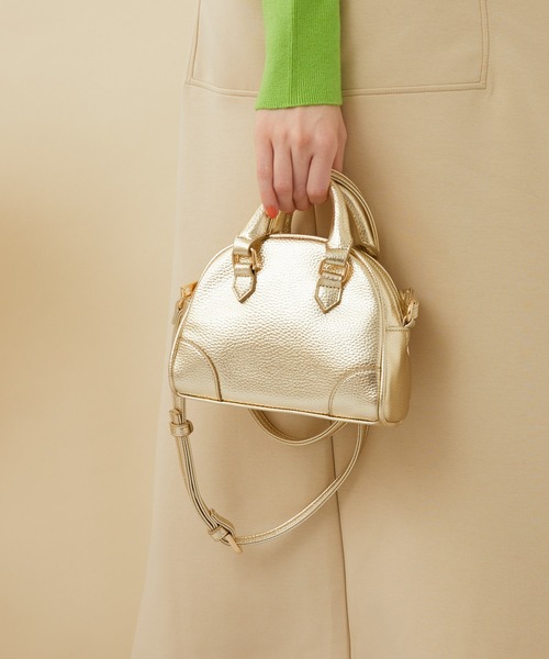 Paradise Picnic（パラダイスピクニック）の「メタリックマイクロボストン（ボストンバッグ・レディース・ゴールド/ブラック/シルバー・FREE）」の7枚目の写真