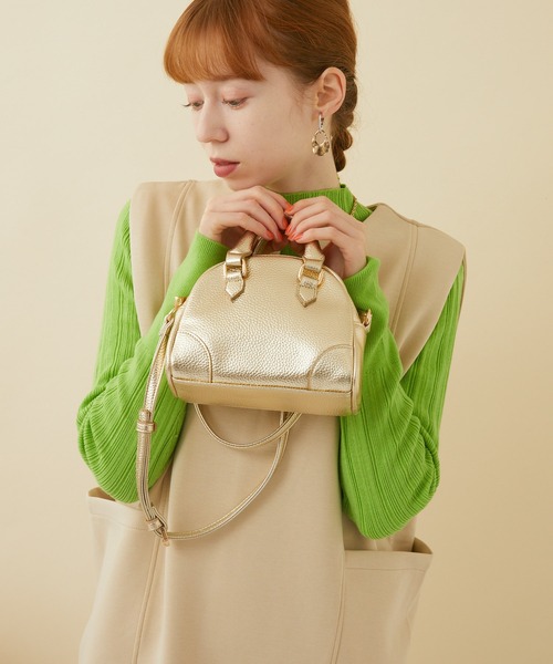 Paradise Picnic（パラダイスピクニック）の「メタリックマイクロボストン（ボストンバッグ・レディース・ゴールド/ブラック/シルバー・FREE）」の8枚目の写真