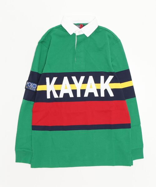 POLO RALPH LAUREN LSYDRUGBY M2-LONG SLEEVE-KNIT (GREEN MULTI)