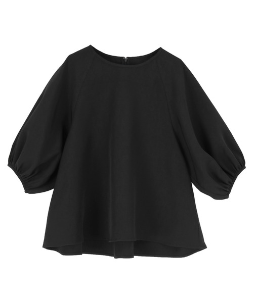 UR'S(ユアーズ)の「ボリュームスリーブヘムライントップス(Tシャツ/カットソー・レディース・オフホワイト/ネイビー/ブラック・S/M/L)」の5枚目の写真