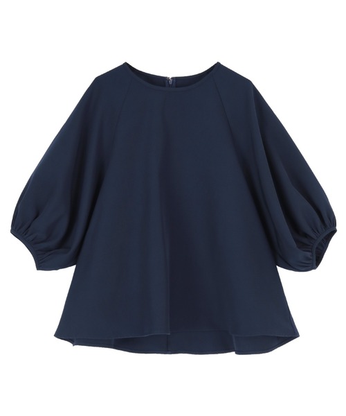 UR'S(ユアーズ)の「ボリュームスリーブヘムライントップス(Tシャツ/カットソー・レディース・オフホワイト/ネイビー/ブラック・S/M/L)」の6枚目の写真