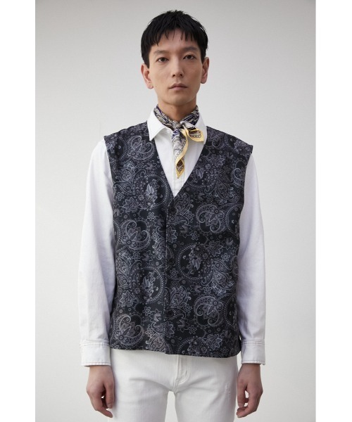 PAISLEY PATTERN VEST/ペイズリーパターンベスト（ベスト）｜AZUL BY MOUSSY（アズールバイマウジー）