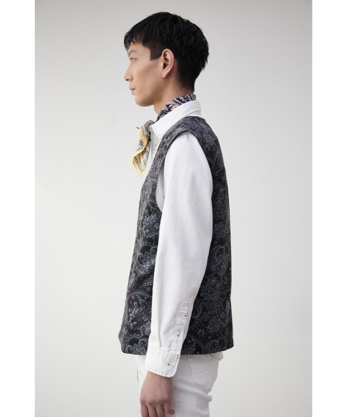 PAISLEY PATTERN VEST/ペイズリーパターンベスト（ベスト）｜AZUL BY MOUSSY（アズールバイマウジー）