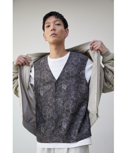 PAISLEY PATTERN VEST/ペイズリーパターンベスト（ベスト）｜AZUL BY MOUSSY（アズールバイマウジー）