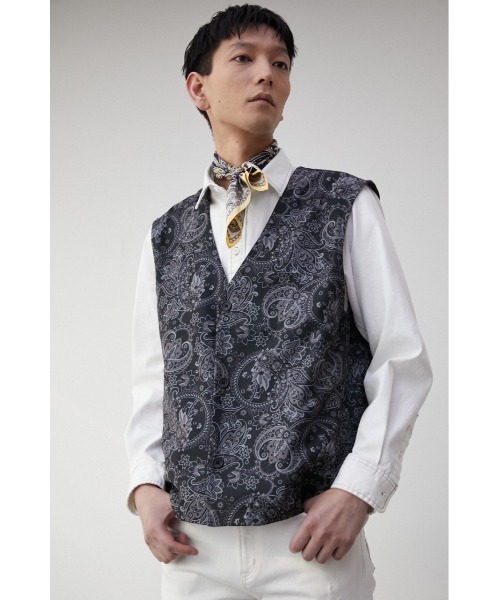 PAISLEY PATTERN VEST/ペイズリーパターンベスト（ベスト）｜AZUL BY MOUSSY（アズールバイマウジー）
